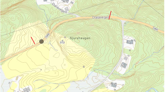 Lenkje til artikkel: Anleggarbeid på fylkesveg 5400, Dalavegen