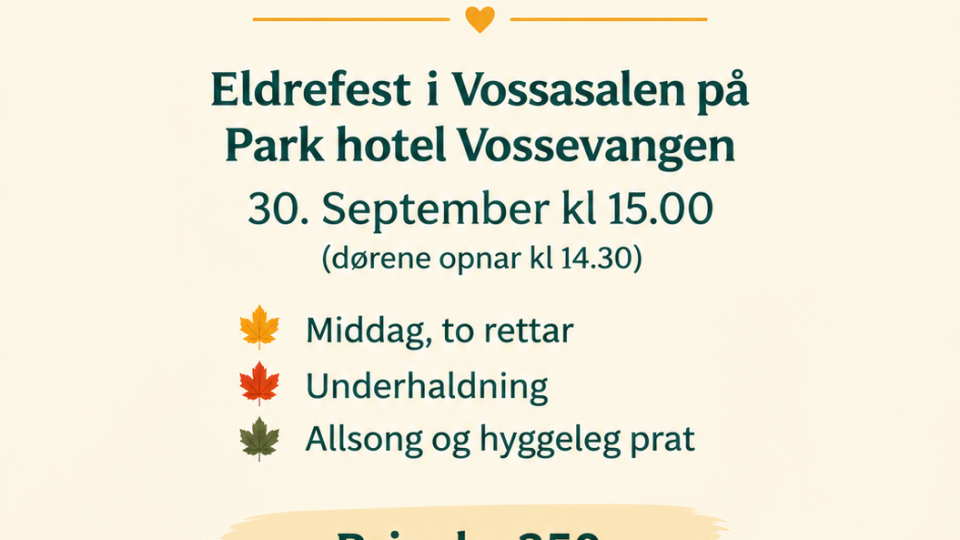 Lenkje til artikkel: Velkommen til Eldrefest 30. september