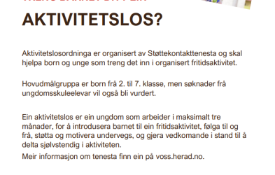 Lenkje til artikkel: Aktivitetslos